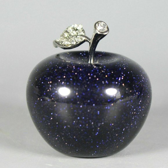 Other - Blue gold sandstone Apple  Quartz Crystal Figurine